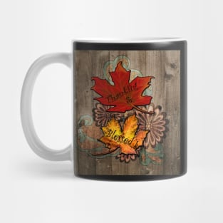 Fall Designed Products: Thanksgiving Pillows, Mugs, Bedding, Clocks, Thankful & Blessed Autumn Pillows, Rustic Farmhouse Throw Decorative Pillow Mug